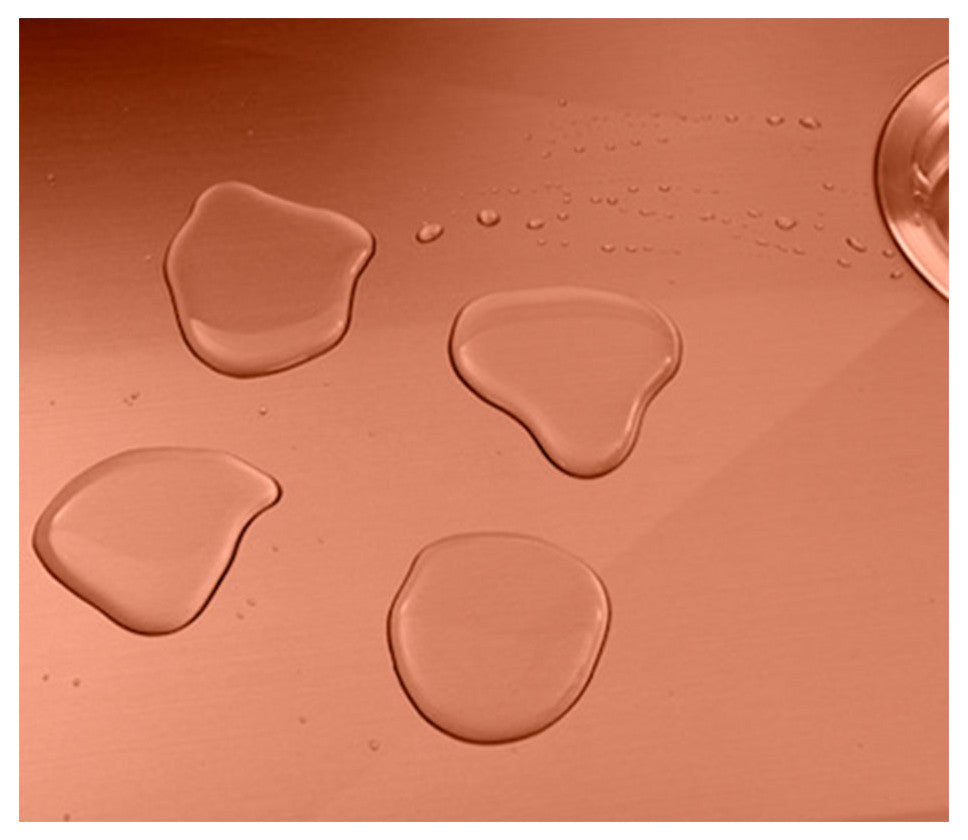 HIGOLD Single Bowl Undermount Kitchen Sink, Nano, PVD rose gold