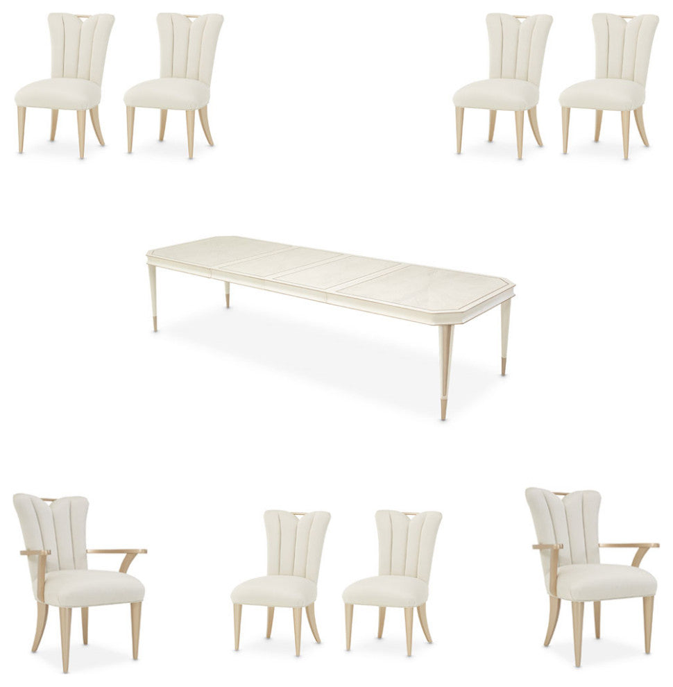 AICO Furniture La Rachelle 9 Piece Dining Room Set