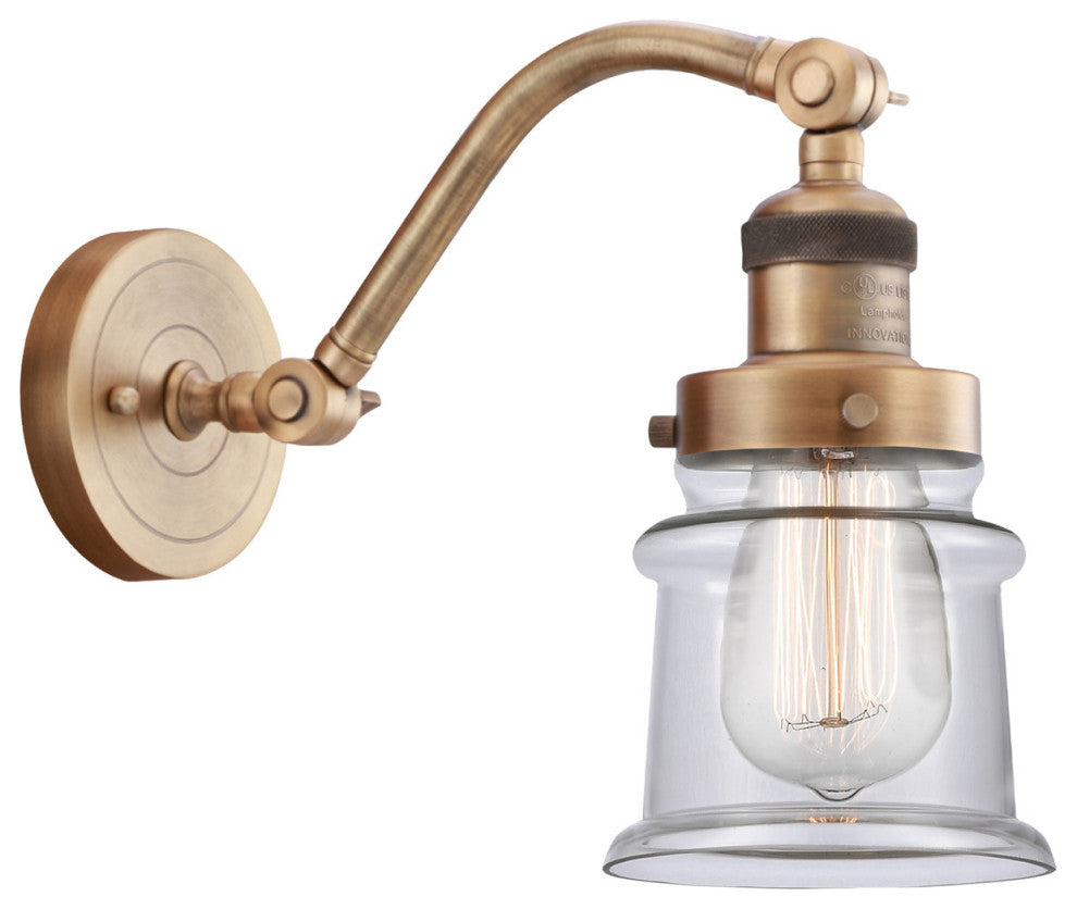INNOVATIONS LIGHTING 515-1W-BB-G182S-LED Small Canton 1 Light Sconce