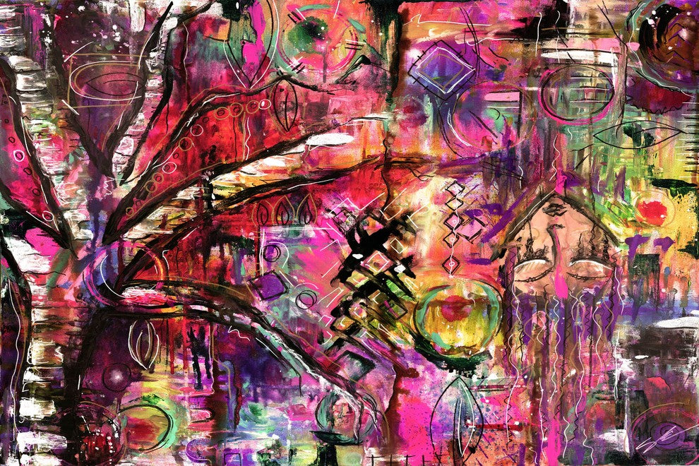 Marmont Hill, "Abstract Surrealism" by Sloane Kady on Wrapped Canvas, 45x30