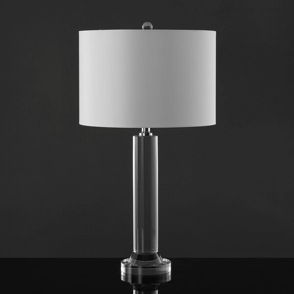 Safavieh Couture Saravia Crystal Table Lamp Nickel / White