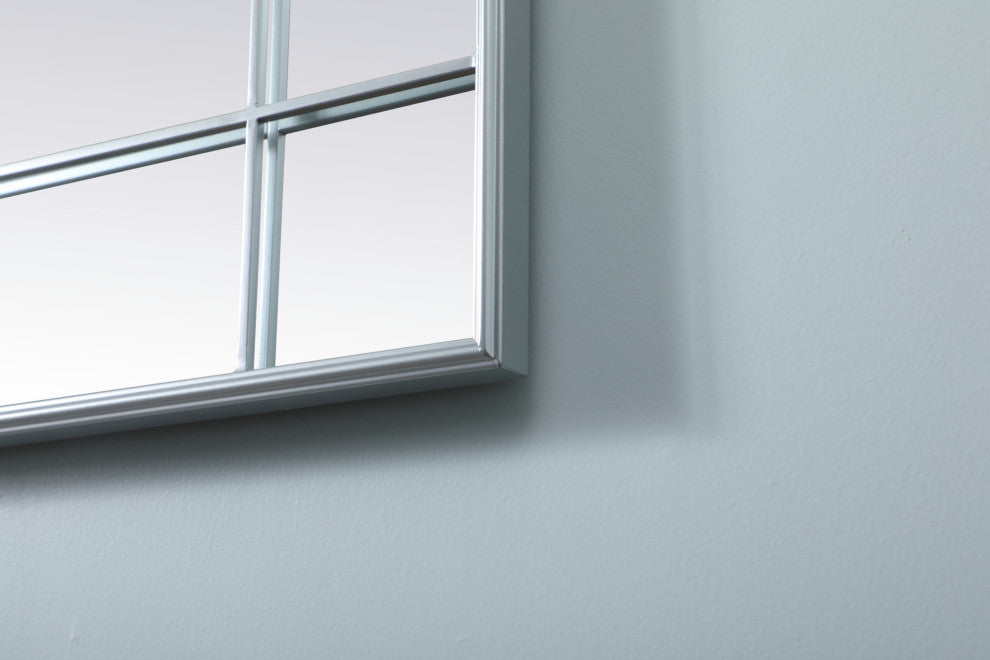 Elegant Lighting MR3FL3070 Viola 30" W x 70" H Rectangular Framed - Black