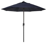 9' Casa Series Patio Umbrella With Pacifica Navy Blue Fabric