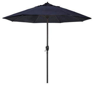 9' Casa Series Patio Umbrella With Pacifica Navy Blue Fabric