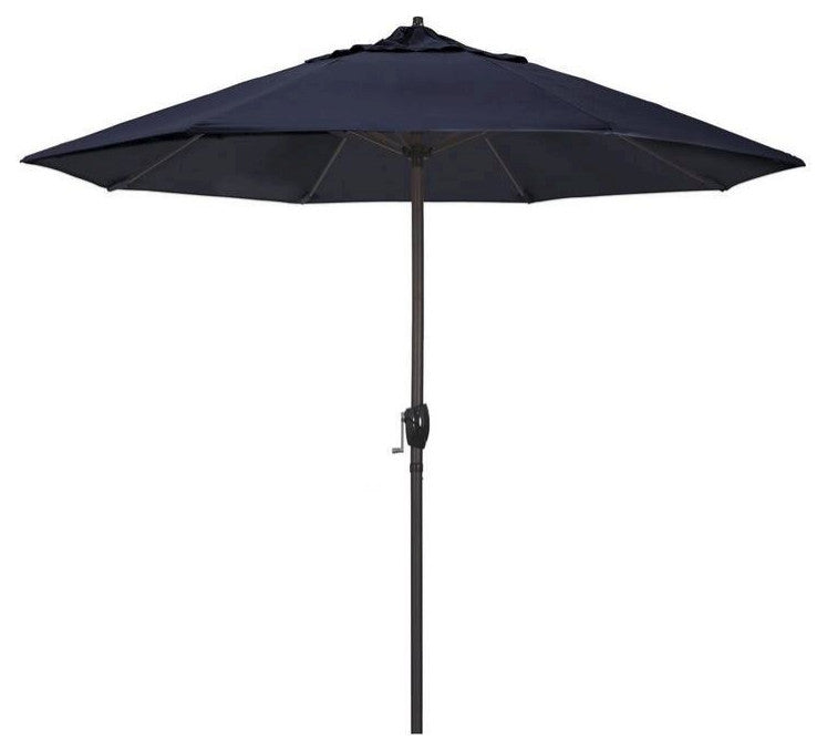 9' Casa Series Patio Umbrella With Pacifica Navy Blue Fabric