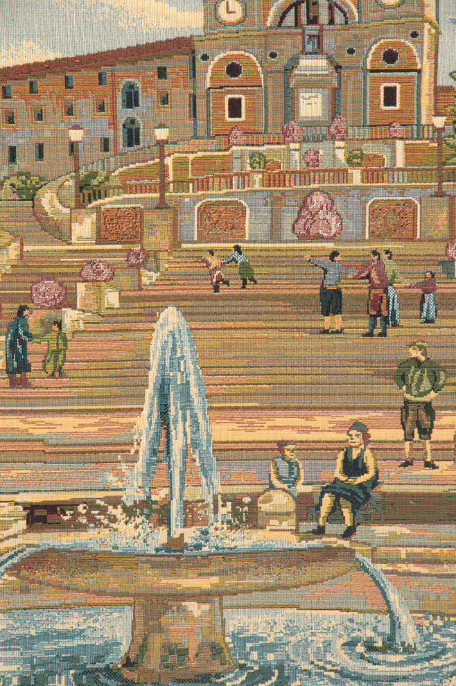 Piazza Di Spagna, Wall Tapestry, 25"x46"
