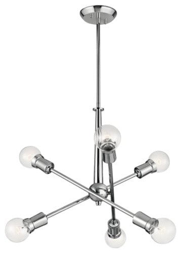 Chandelier 6-Light, Chrome