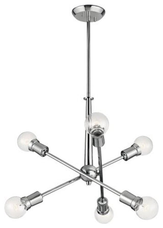 Chandelier 6-Light, Chrome