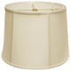 19" Ivory Throwback Drum Pongee Silk Lampshade
