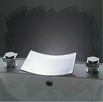Leon Chrome LED 2 Handles Bathtub Faucet