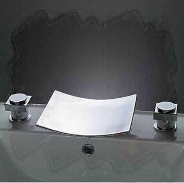 Leon Chrome LED 2 Handles Bathtub Faucet