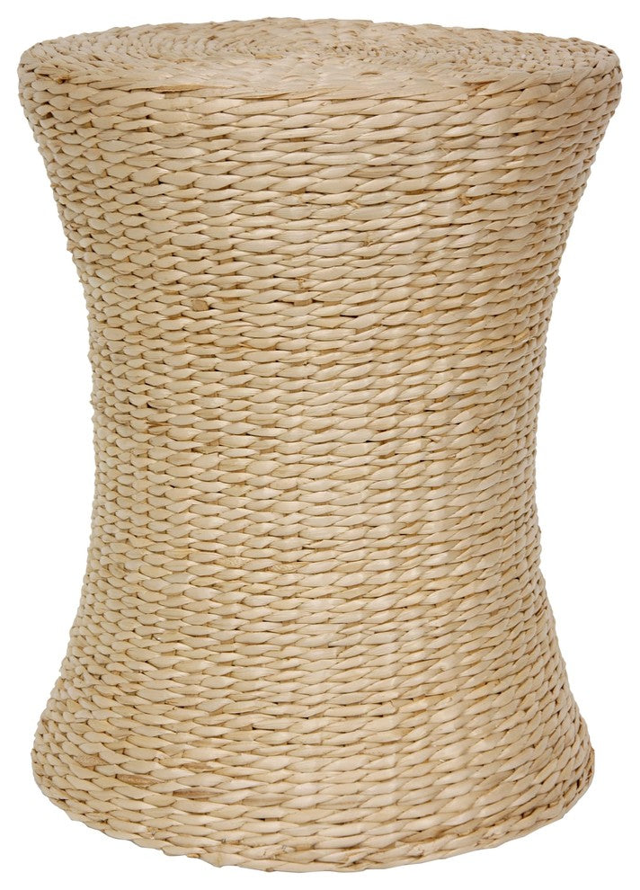 Woven Fiber Stool, Natural