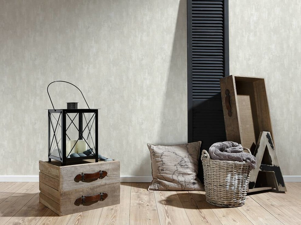 DecoWorld 2, Natural  Gray, White Wallpaper Roll, Modern Wall Decor Accent