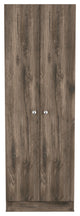 DEPOT E-SHOP Dakari-Storage Single-Door Pantry Cabinet, Dark Brown