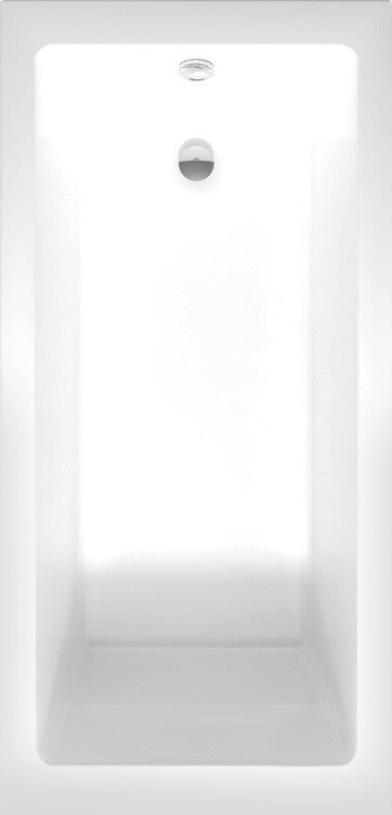 Acrylic Apron Soaking Bathtub, White, 66"x32", Right, Without Drain