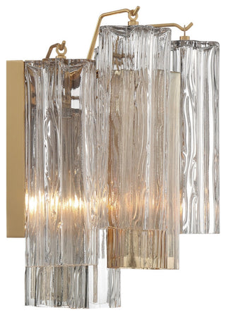 Crystorama Lighting Group ADD-302-AU Addis 2 Light 12" Tall Wall - Aged Brass