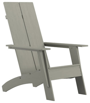 Sawyer Modern All-Weather Poly Resin Wood Adirondack Chair in Gray