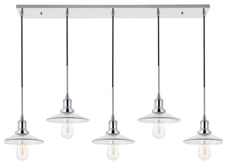 Chrome Finish 5-Light Pendant