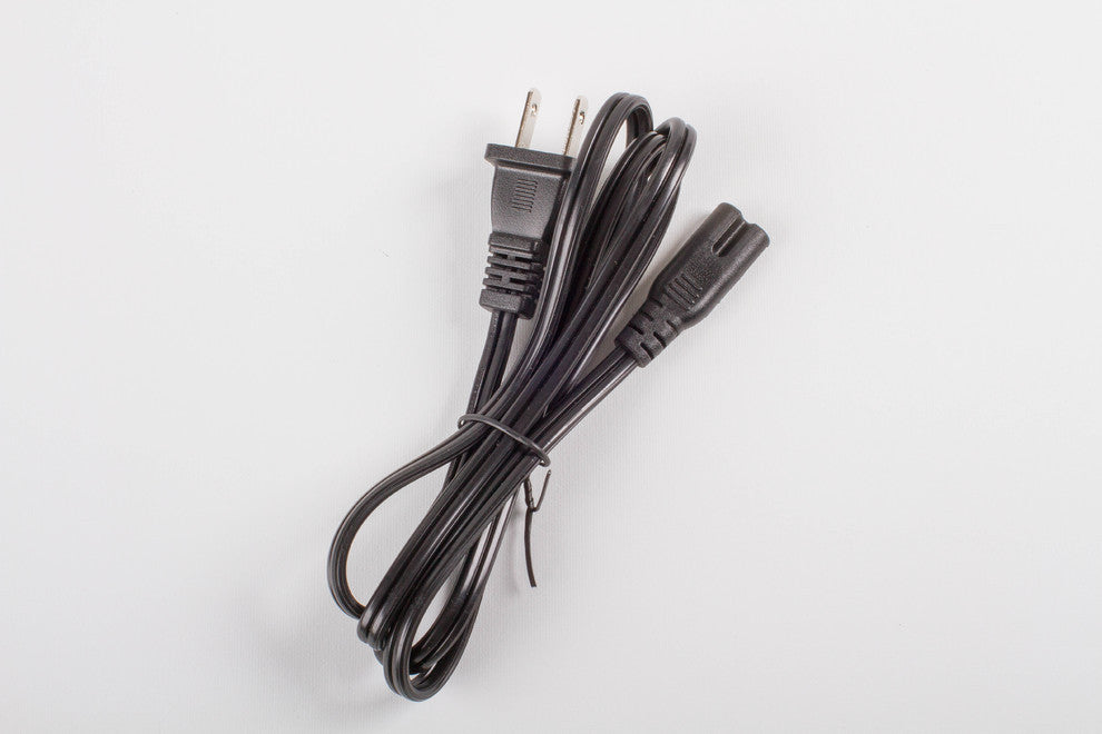 UL Listed 2 Prong Ac Power Cable For Power Supplies, 4'