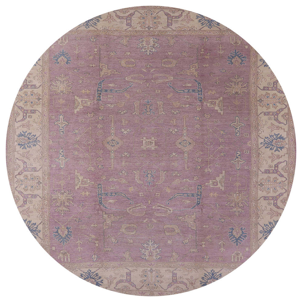 Ahgly Company Indoor Round Mid-Century Modern Area Rugs, 3' Round