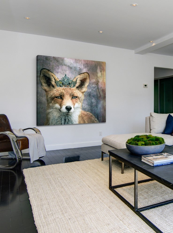 Marmont Hill, "Queen Fox" by Morgan Jones Painting on Wrapped Canvas, 24x24
