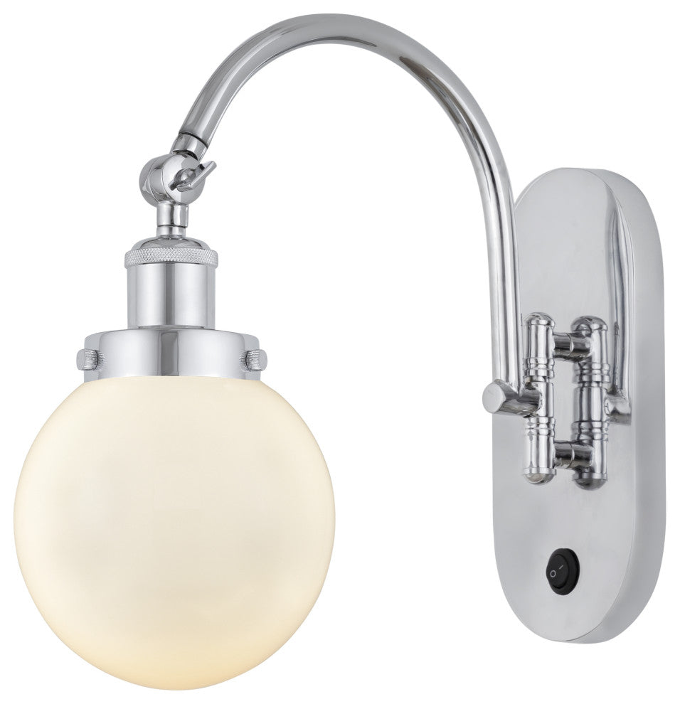 Innovations 918-1W-PC-G201-6-LED 1-Light Sconce, Polished Chrome