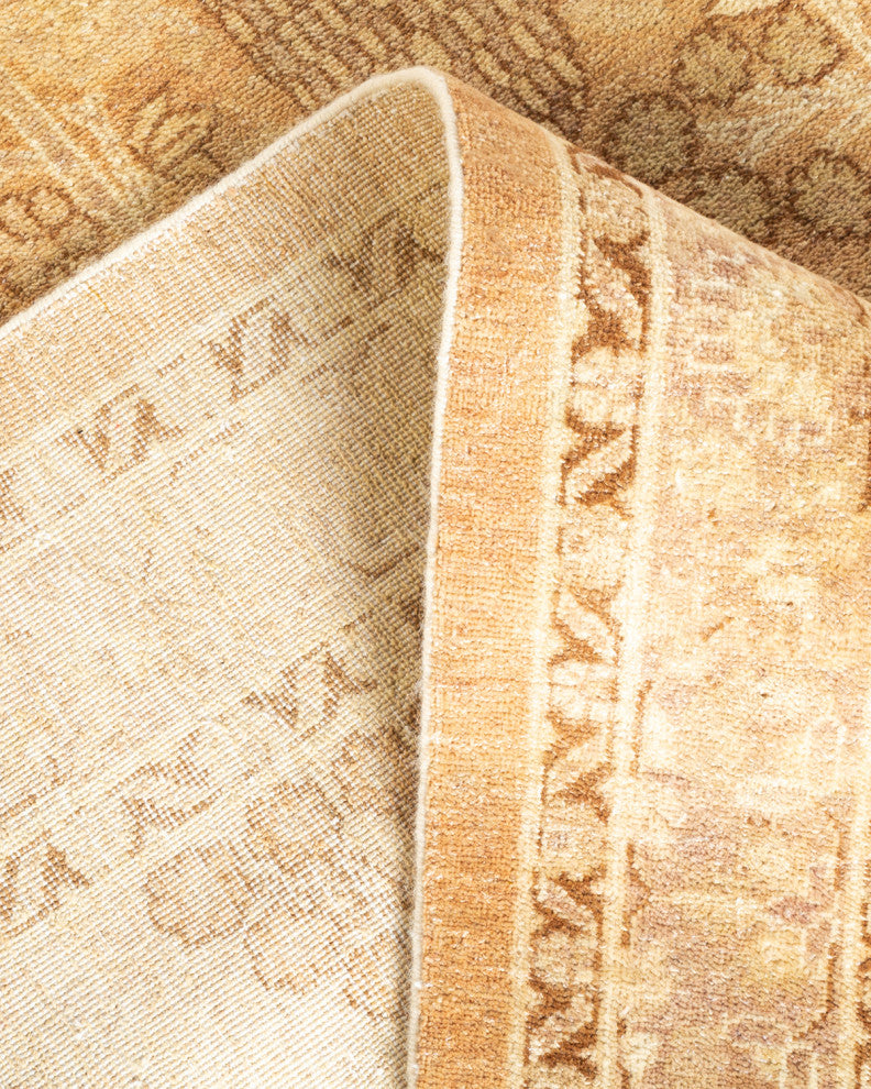 Mawlaik One-of-a-Kind Hand-Knotted Area Rug Beige, 9'5"x12'2"