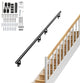 VEVOR 7 ft Wall-Mount Handrail Stair Railing Aluminum Alloy w/ Installation Kit