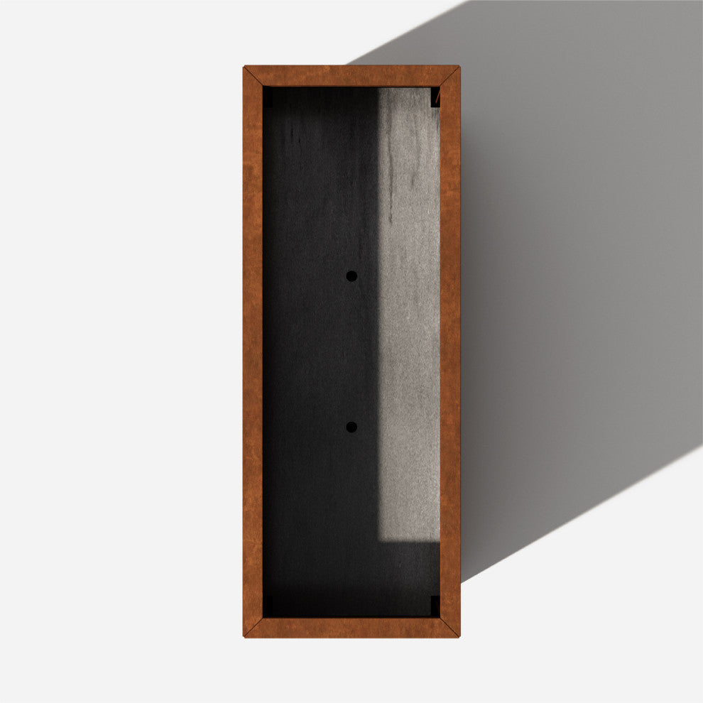 Metallic Series Corten Steel Span Planter, Large