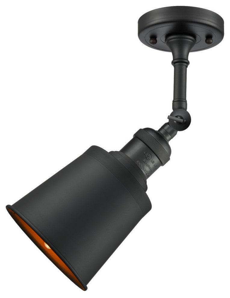 Addison 1-Light Sconce, Matte Black, Matte Black