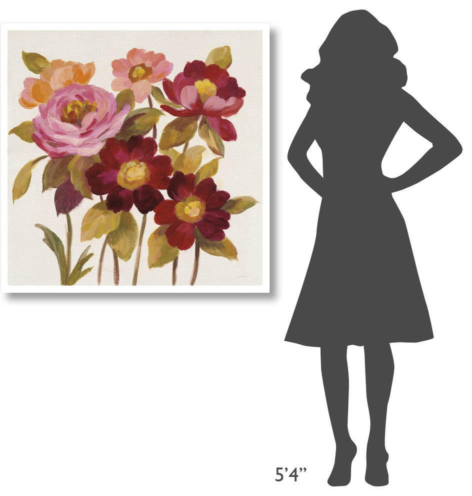 "English Garden IV" Digital Paper Print by Silvia Vassileva, 38"x38"