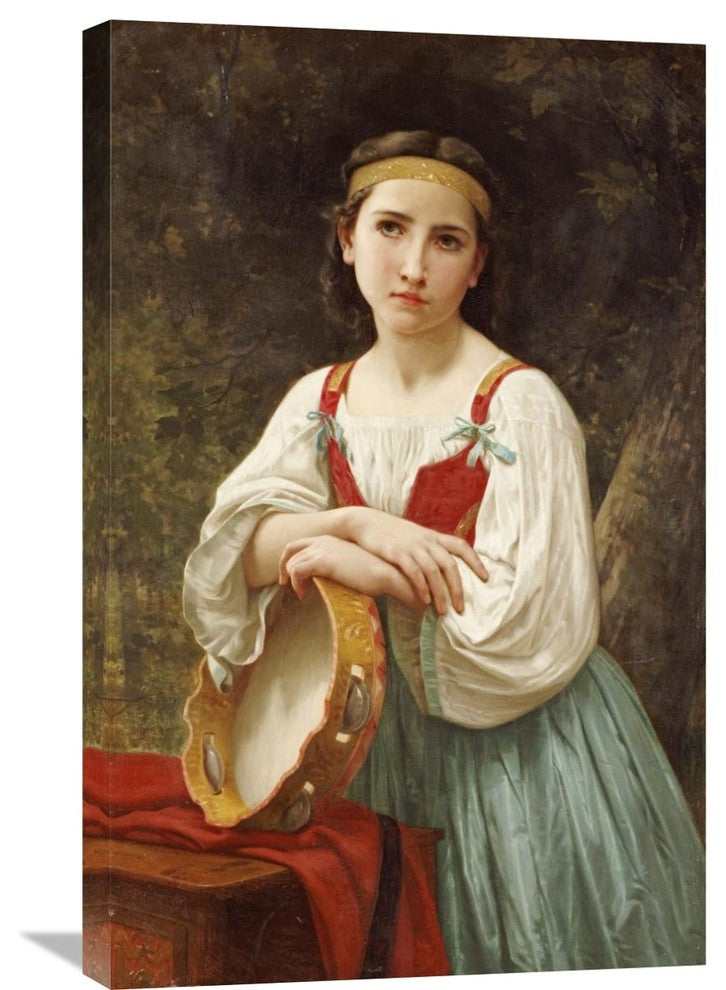 "Basque Gipsy Girl With Tambourine" Artwork