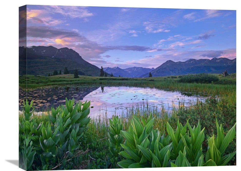 "Grand Turk And Kendall Mountains, Molas Pass, Colorado" Artwork, 24" x 18"