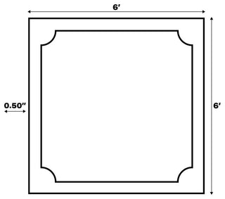 Pata Hand Woven Chunky Jute Natural 6' Square Area Rug