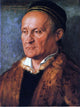 Albrecht Durer Portrait of Jakob Muffel, Gallery Wrapped Canvas Print, 21"x28"