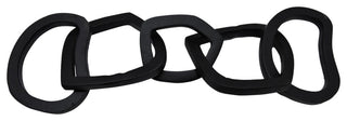 Metal, 17" 5-link Chains, Black