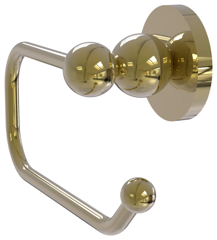 Bolero European Style Toilet Tissue Holder, Unlacquered Brass