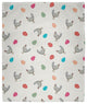 60 x 80 in Chickens and Eggs Easter Throw Blanket, Whisper White
