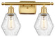 Innovations 516-2W-SG-G654-6-LED 2-Light Bath Vanity Light, Satin Gold