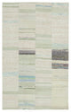 Rug N Carpet - Handmade Anatolian 4' 3'' x 6' 11'' Tribal Patchwork Kilim Rug