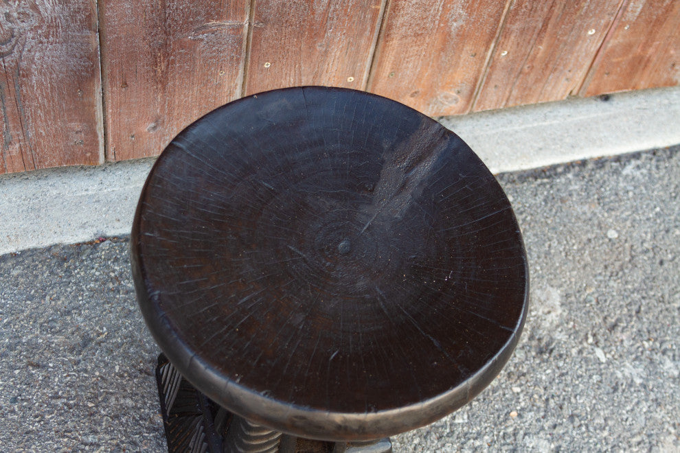 Cameroon Carved Tribal Milk Stool