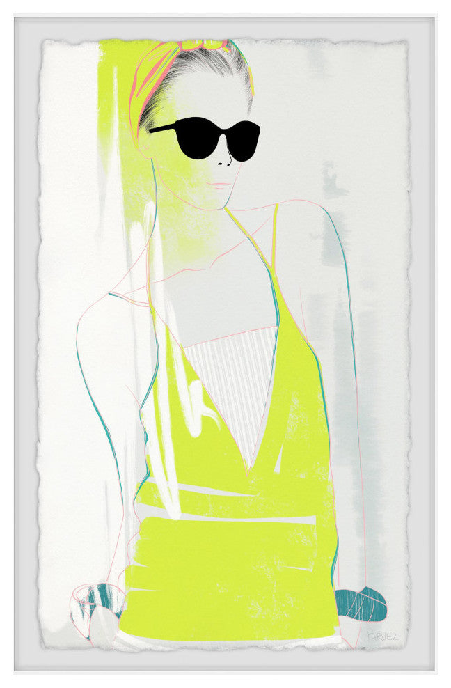 "Neon Fashion Trend" Framed Painting Print, 8x12
