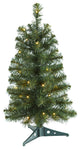 2ï¿½ Green Artificial Christmas Tree with 35 LED Lights and 72 Bendable Braches