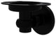Continental Toothbrush Holder With Twist Accents, Matte Black