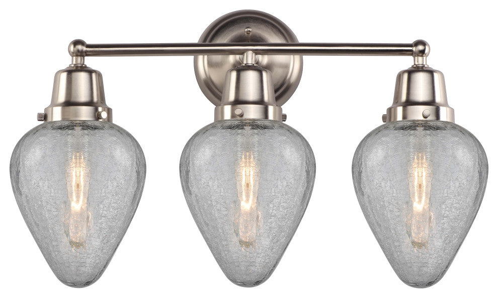 Innovations 623-3W-SN-G165 3-Light Bath Vanity Light, Brushed Satin Nickel