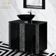 Balia Luxury Crystal Bathroom Vanity, Single Sink, Free Standing
