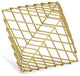Diamond Caged Table Decor, Gold, Large