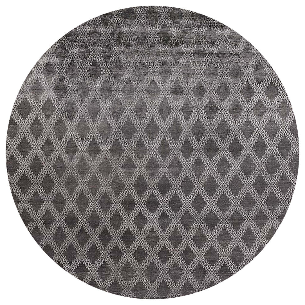 Ahgly Company Indoor Round Mid-Century Modern Area Rugs, 3' Round