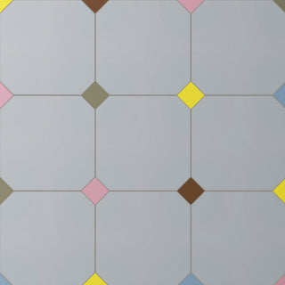 Vaudeville Octagon Humo, Taco Multi Porcelain Floor/Wall Tile