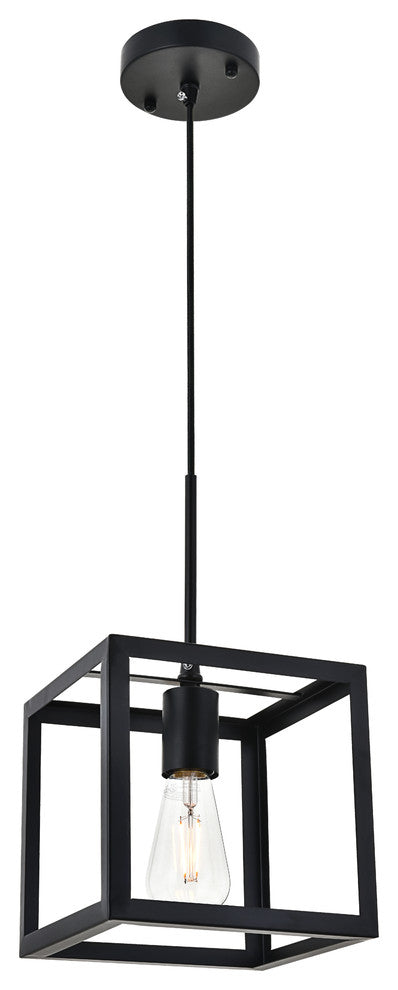 Black Finish 1-Light Pendant